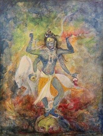 Dancing Shiva Painting