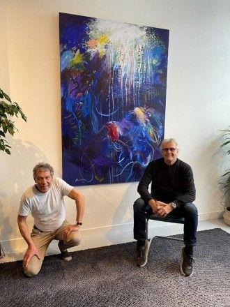 Jan-Hendrik Veenkamp en schildren Jan van Lokhorst