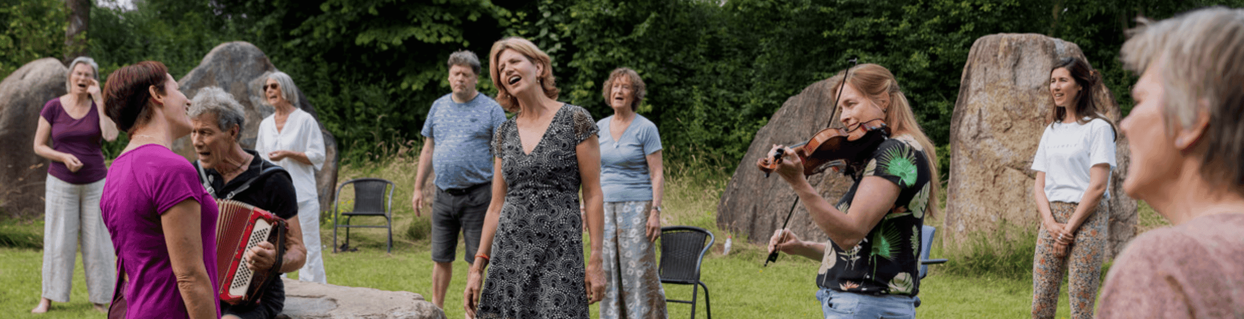 Singing in the meadow